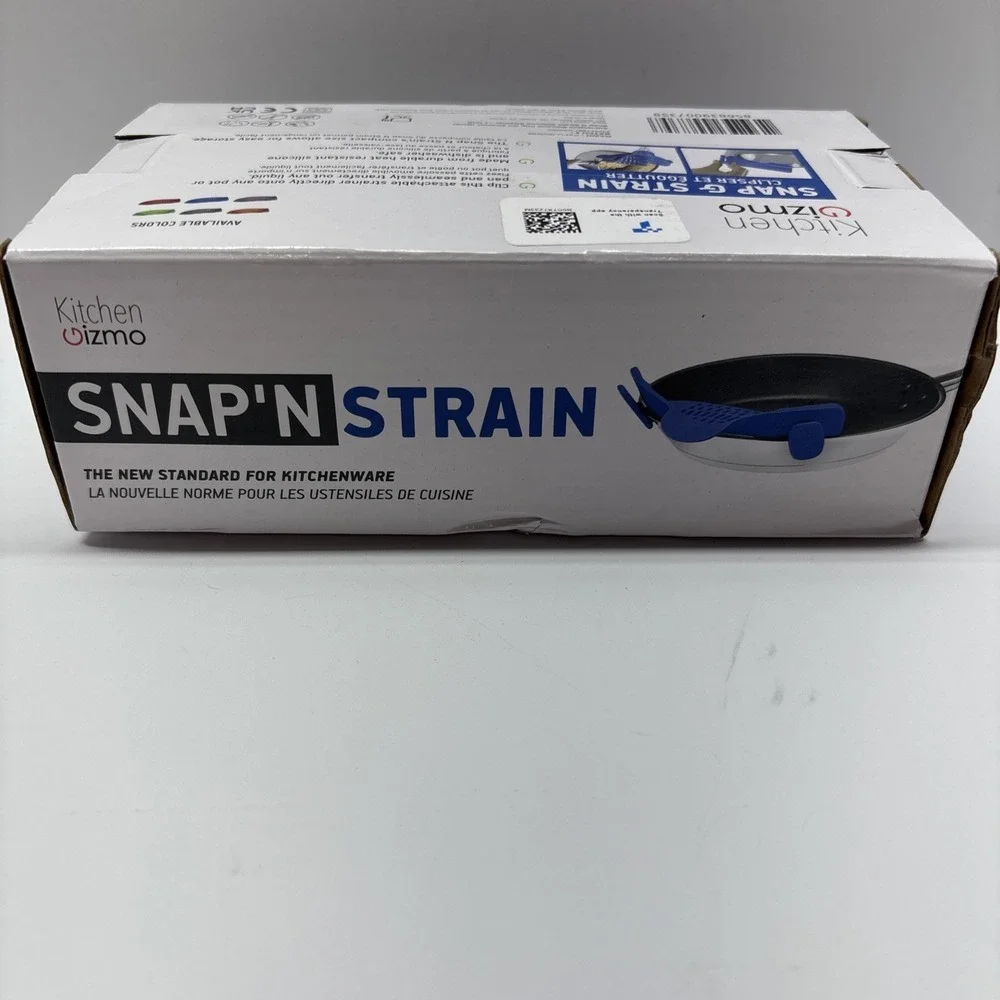 Snap N' Strain Silicone‎ Clip-On Strainer for Pots Pans and Bowls Heat resistant